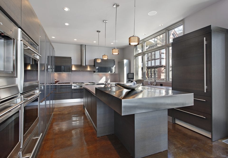 stainless steel kitchen backsplashes