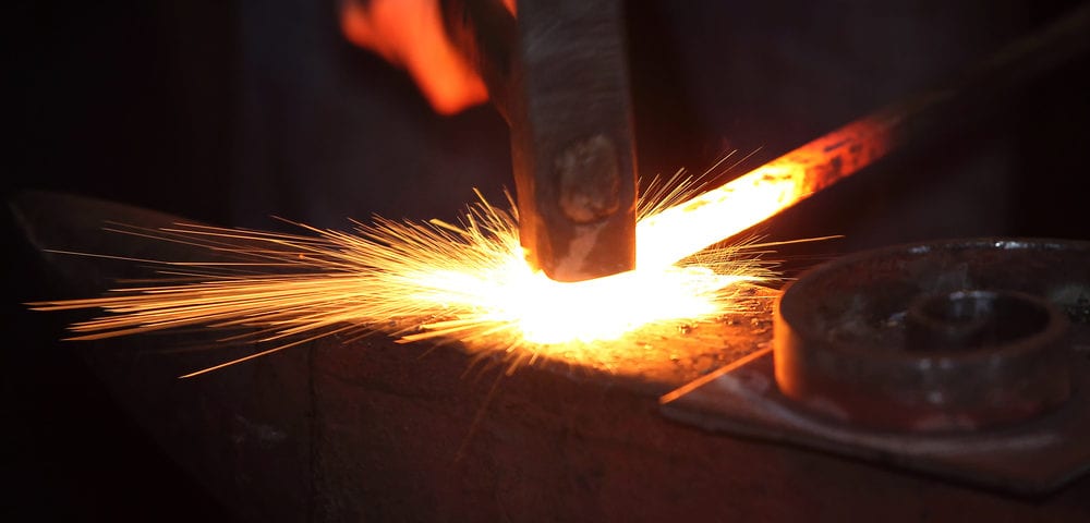 history steel metal forging